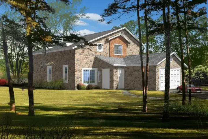 Traditional house plans 41-626 - front exterior, 1,901 sq ft, 4 bed, 3 bath house plans | Monster House Plans
