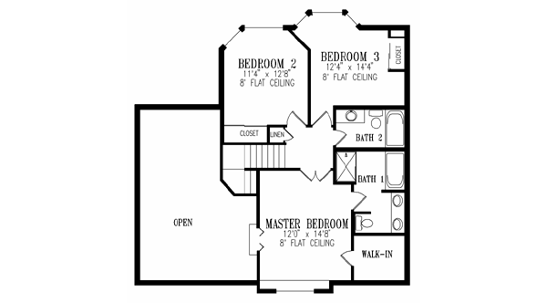 Upper/Second Floor Plan: 41-626