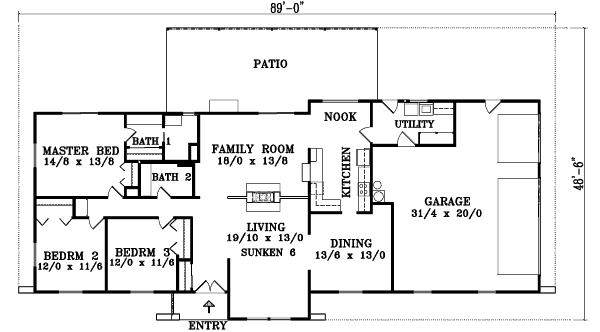 Main Floor Plan: 41-636