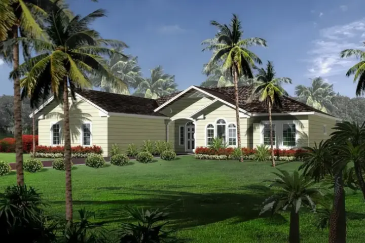 Traditional house plans 41-683 - front exterior, 2,010 sq ft, 3 bed, 2 bath house plans | Monster House Plans