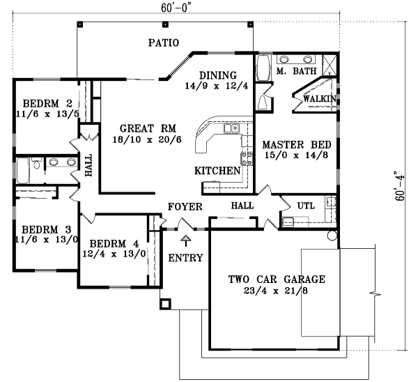 Main Floor Plan: 41-696