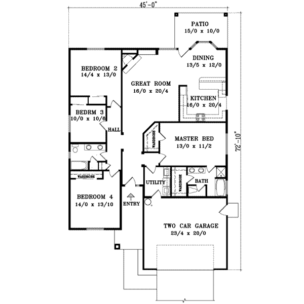 Main Floor Plan: 41-698