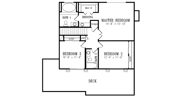 Upper/Second Floor Plan: 41-706