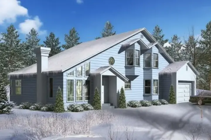 Traditional house plans 41-717 - front exterior, 2,069 sq ft, 3 bed, 2 bath house plans | Monster House Plans
