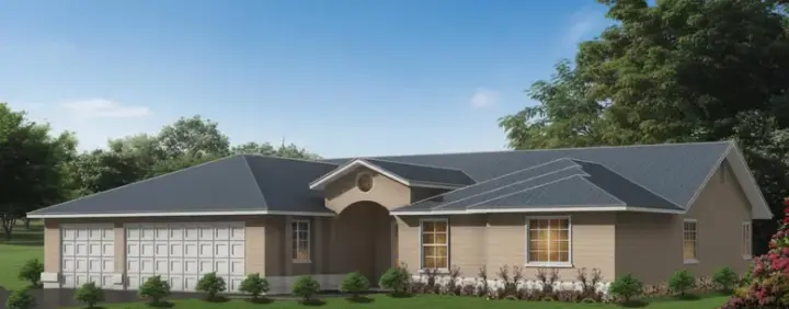Traditional house plans 41-722 - front exterior, 2,075 sq ft, 4 bed, 3 bath house plans | Monster House Plans