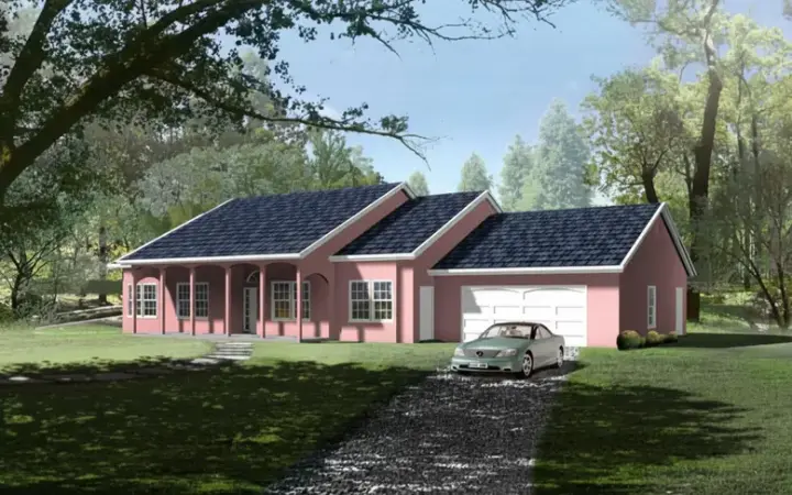 Traditional house plans 41-732 - front exterior, 2,079 sq ft, 3 bed, 2 bath house plans | Monster House Plans