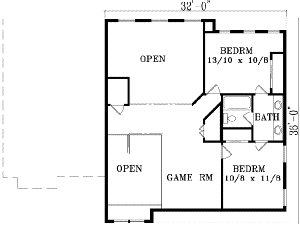 Upper/Second Floor Plan: 41-766