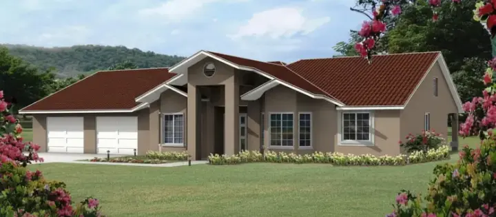 Southwest house plans 41-773 - front exterior, 2,153 sq ft, 3 bed, 2 bath house plans | Monster House Plans