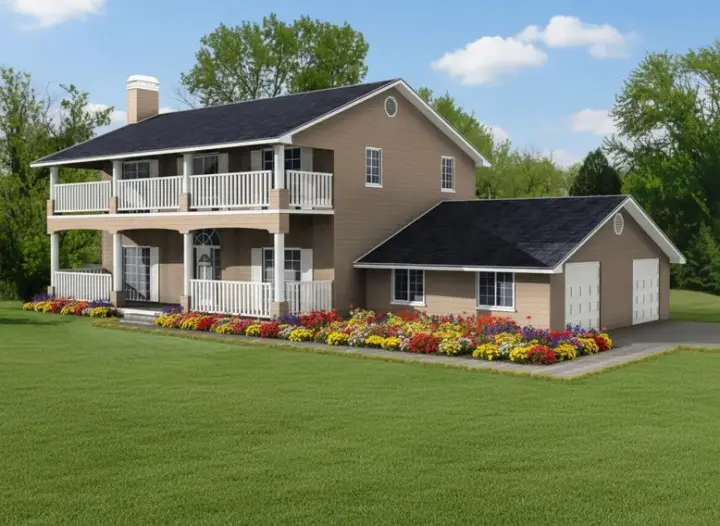 Traditional house plans 41-779 - front exterior, 2,168 sq ft, 3 bed, 2 bath house plans | Monster House Plans