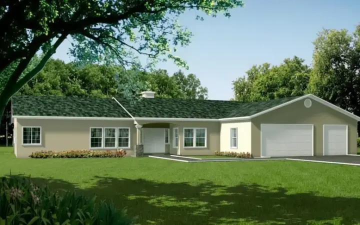 Traditional house plans 41-806 - front exterior, 2,247 sq ft, 4 bed, 3 bath house plans | Monster House Plans