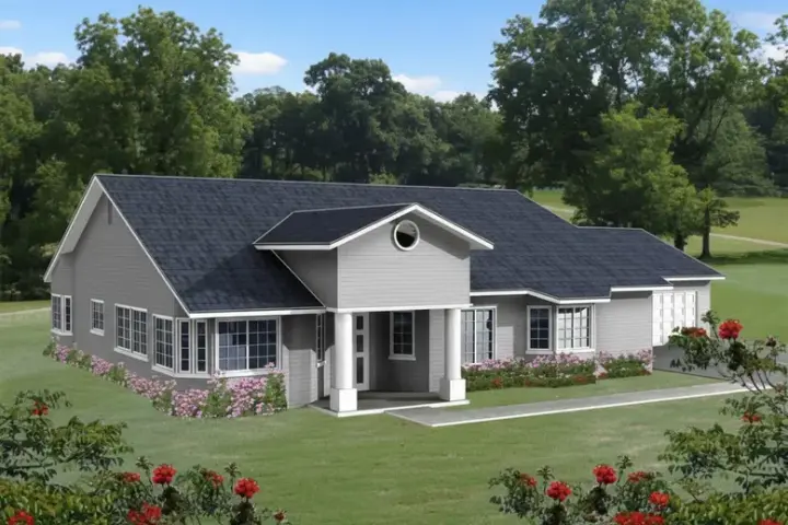 Traditional house plans 41-821 - front exterior, 2,271 sq ft, 4 bed, 3 bath house plans | Monster House Plans