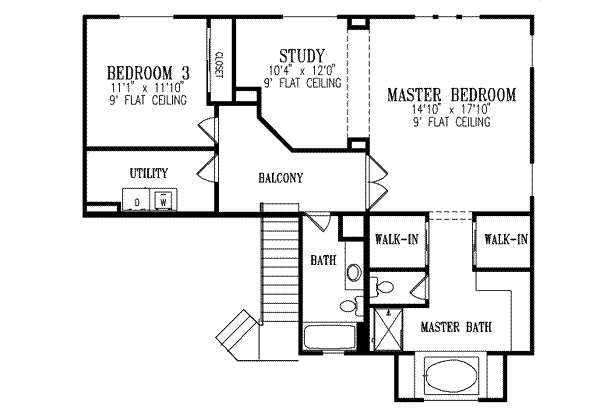 Upper/Second Floor Plan: 41-825