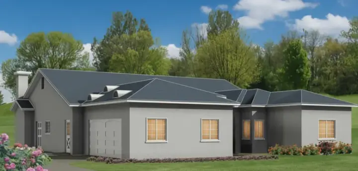 Southwest house plans 41-842 - front exterior, 2,345 sq ft, 3 bed, 2 bath house plans | Monster House Plans
