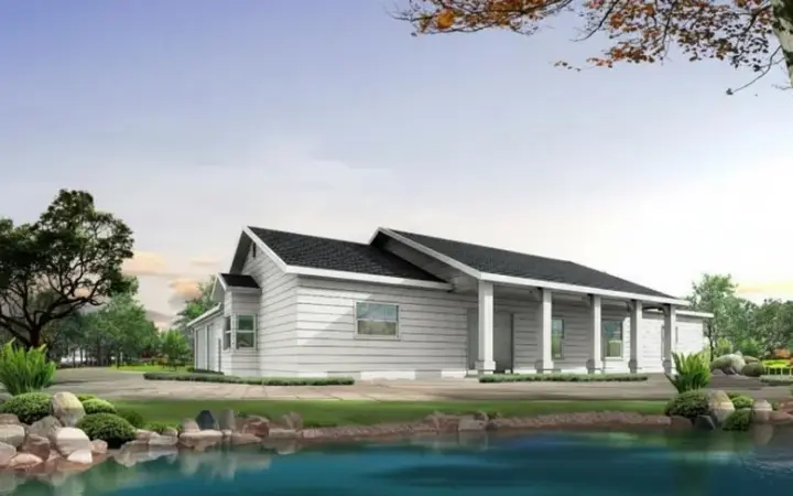 Traditional house plans 41-846 - front exterior, 2,354 sq ft, 3 bed, 2 bath house plans | Monster House Plans