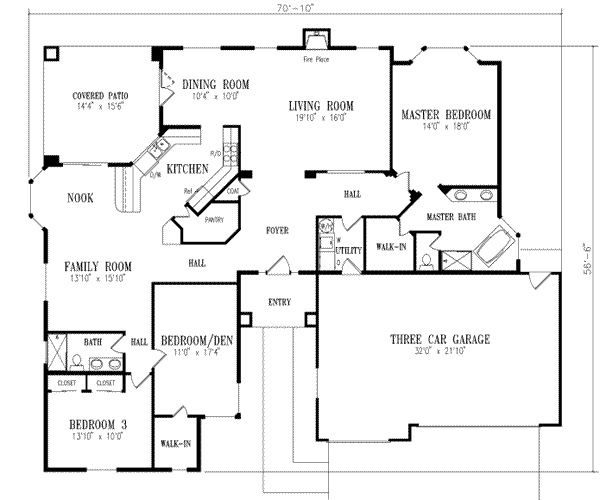 Main Floor Plan: 41-863