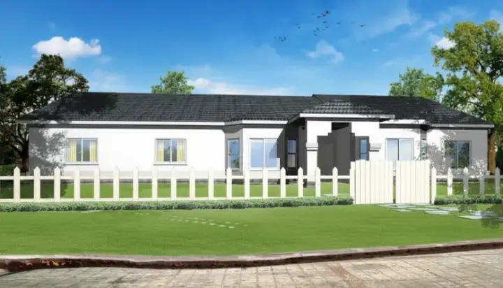 Southwest house plans 41-864 - front exterior, 2,389 sq ft, 4 bed, 2 bath house plans | Monster House Plans