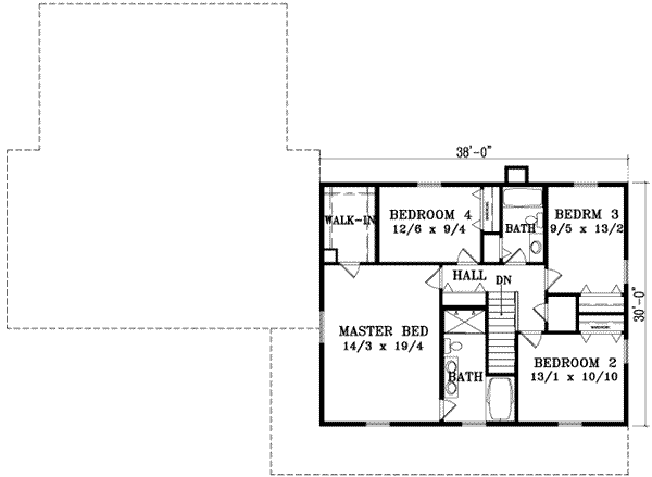 Upper/Second Floor Plan: 41-887