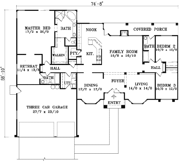 Main Floor Plan: 41-888
