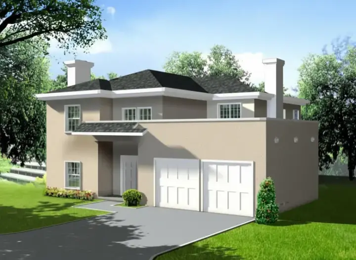 Traditional house plans 41-893 - front exterior, 2,478 sq ft, 3 bed, 2 bath house plans | Monster House Plans