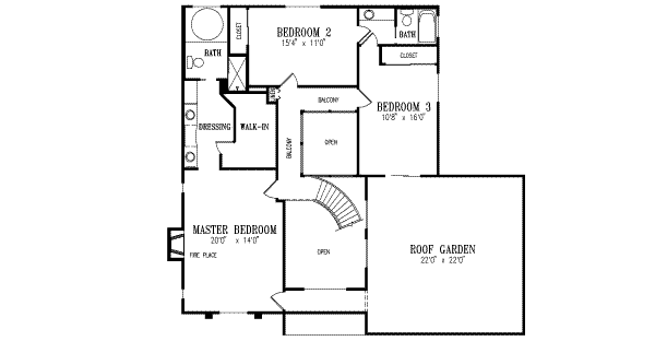 Upper/Second Floor Plan: 41-893
