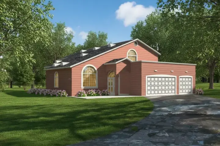 Traditional house plans 41-895 - front exterior, 2,481 sq ft, 4 bed, 3 bath house plans | Monster House Plans