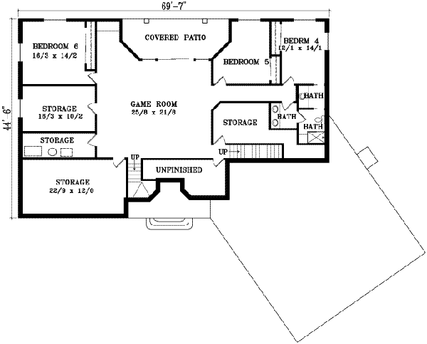 Lower Floor Plan: 41-909