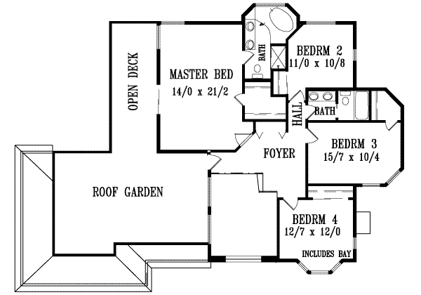 Upper/Second Floor Plan: 41-912