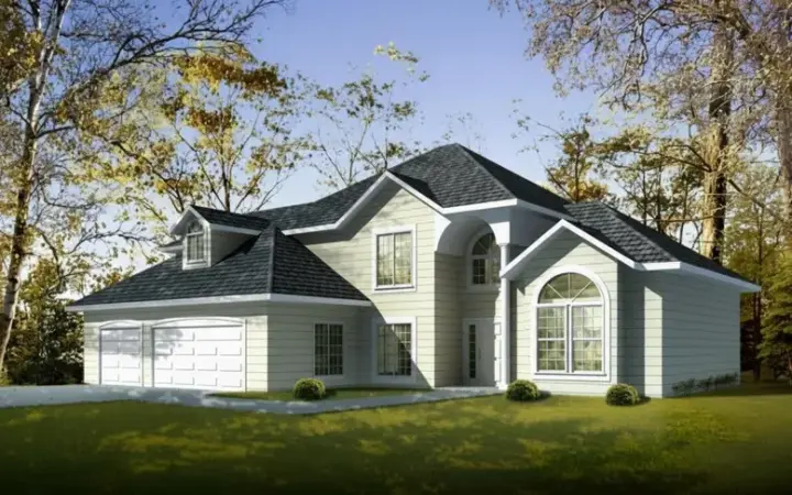 Traditional house plans 41-921 - front exterior, 2,527 sq ft, 3 bed, 2 bath house plans | Monster House Plans