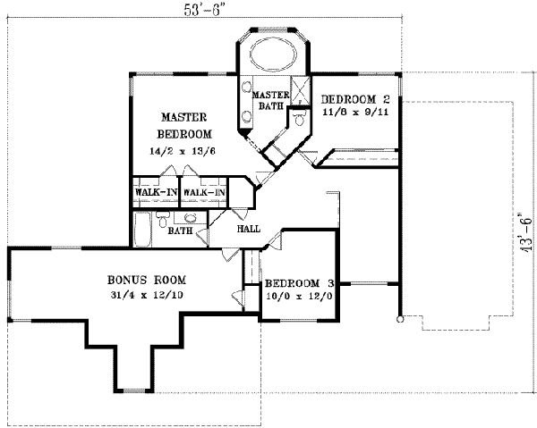 Upper/Second Floor Plan: 41-921