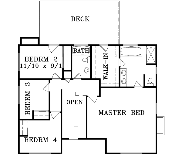 Upper/Second Floor Plan: 41-922