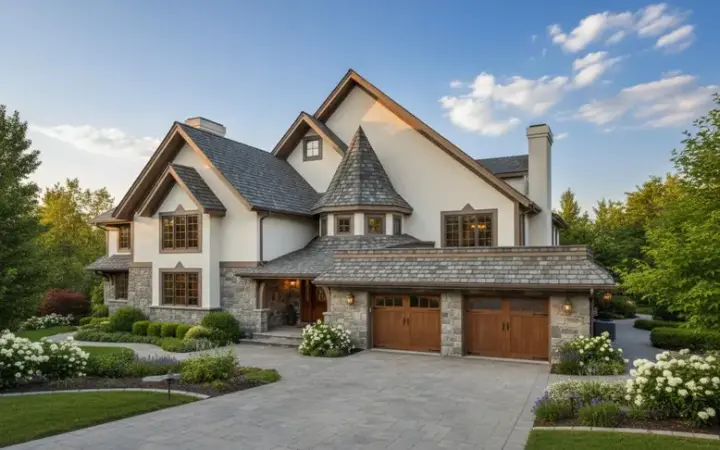 European house plans 41-925 - front exterior, 2,546 sq ft, 3 bed, 2 bath house plans | Monster House Plans