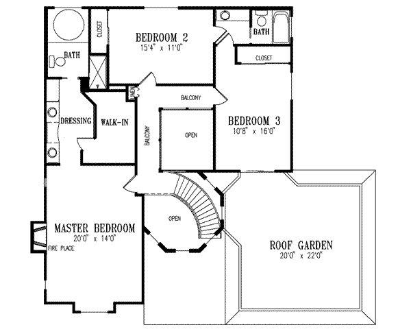 Upper/Second Floor Plan: 41-925