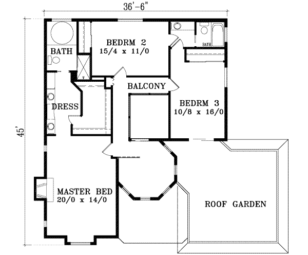 Upper/Second Floor Plan: 41-930