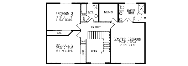 Upper/Second Floor Plan: 41-931