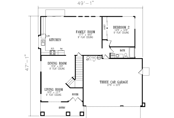 Main Floor Plan: 41-938