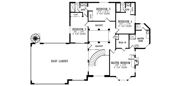 Upper/Second Floor Plan: 41-964