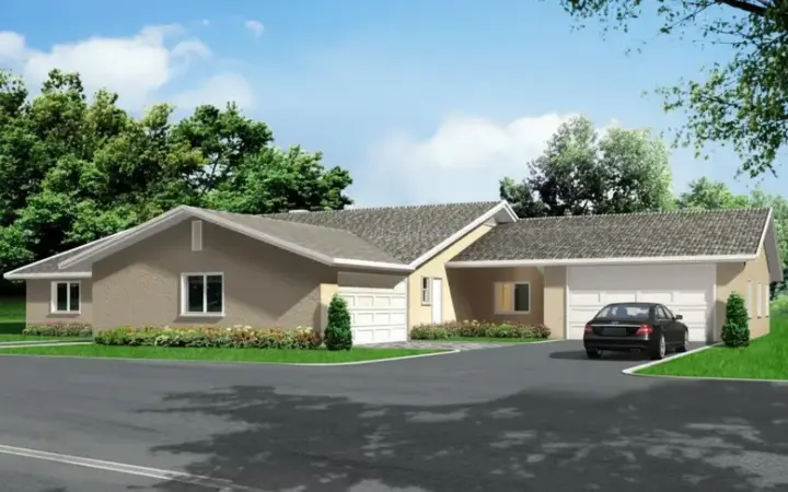 Traditional house plans 41-969 - front exterior, 2,649 sq ft, 4 bed, 2 bath house plans | Monster House Plans
