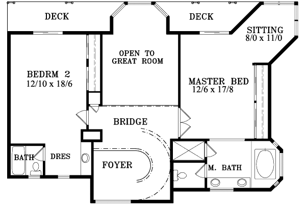 Upper/Second Floor Plan: 41-971