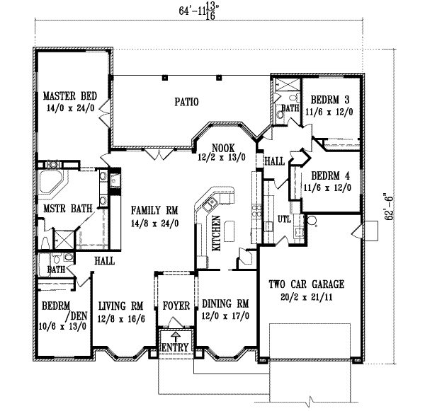 Main Floor Plan: 41-990