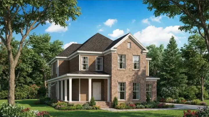 Traditional house plans 42-203 - front exterior, 2,313 sq ft, 3 bed, 2 bath house plans | Monster House Plans