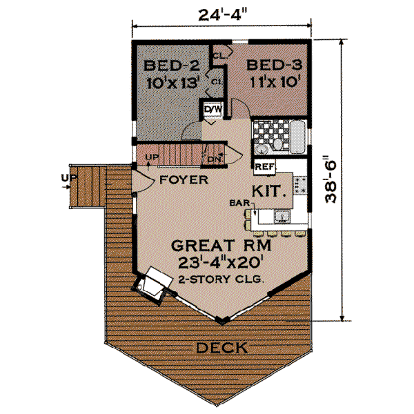 Main Floor Plan: 43-101