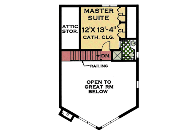 Upper/Second Floor Plan: 43-101