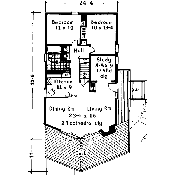 Main Floor Plan: 43-104