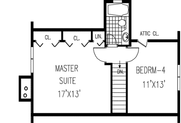Upper/Second Floor Plan: 43-106