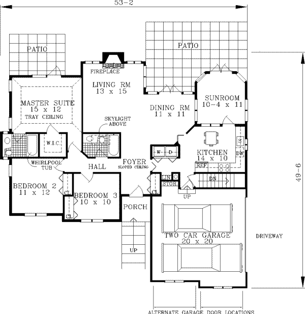 Main Floor Plan: 43-107