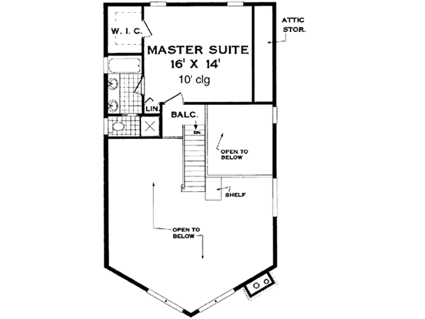 Upper/Second Floor Plan: 43-111