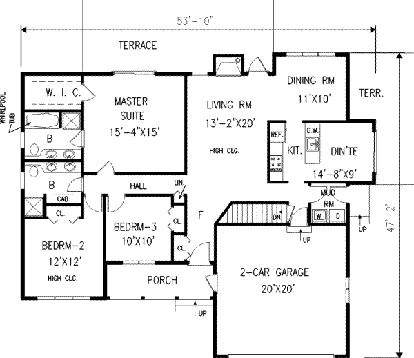 Main Floor Plan: 43-112