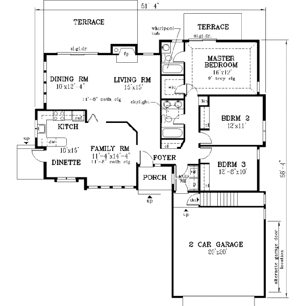Main Floor Plan: 43-119