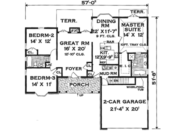 Main Floor Plan: 43-120