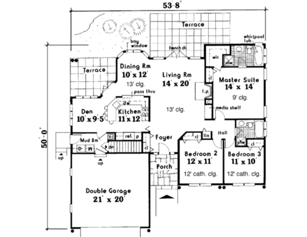 Main Floor Plan: 43-121